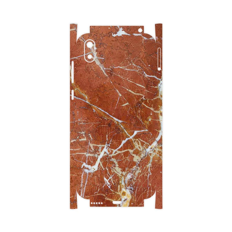 برچسب پوششی ماهوت مدل Red Marble-FullSkin مناسب برای گوشی موبایل هوآوی Y5 2019