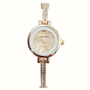 ساعت مچی عقربه ای زنانه هانگروی مدل نگین دار کد 01