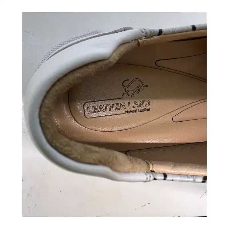 کفش روزمره زنانه سرزمین چرم کد 141733 رنگ سفید