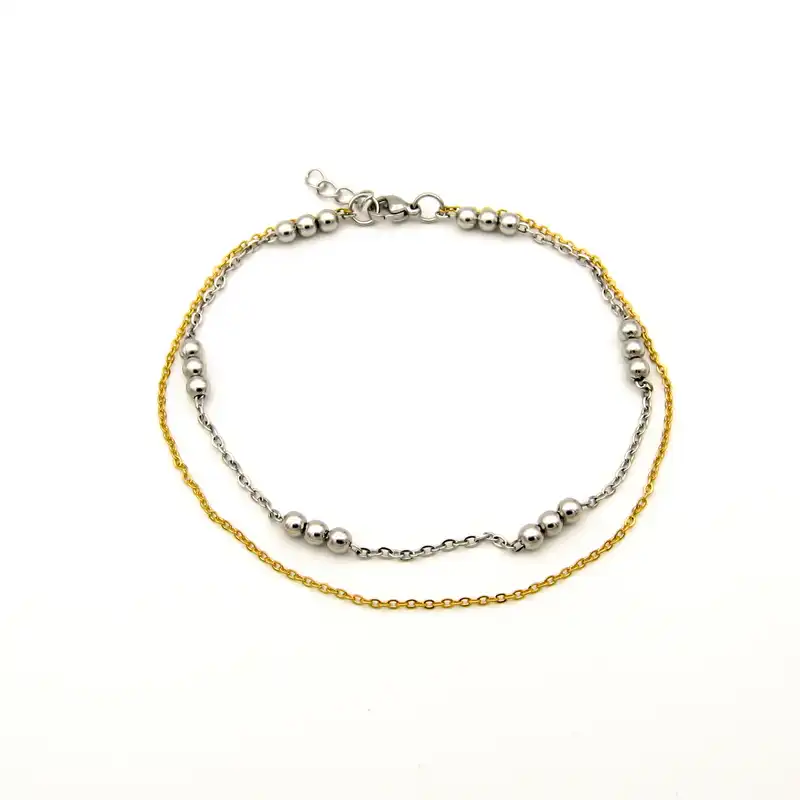 پابند زنانه مانچو مدل دو ردیفه کد aj007