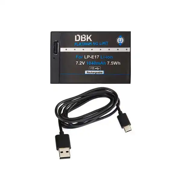 باتری دوربین دی بی کی مدل LP-E17 کد type-c