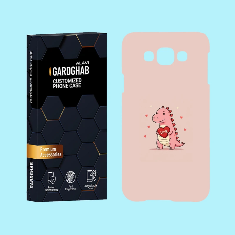 کاور گارد قاب علوی مدل عاشقانه مناسب برای گوشی موبایل سامسونگ Galaxy E7 2015