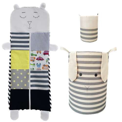 سبد اسباب بازی مدل خرگوش و خرس مجموعه 3 عددی