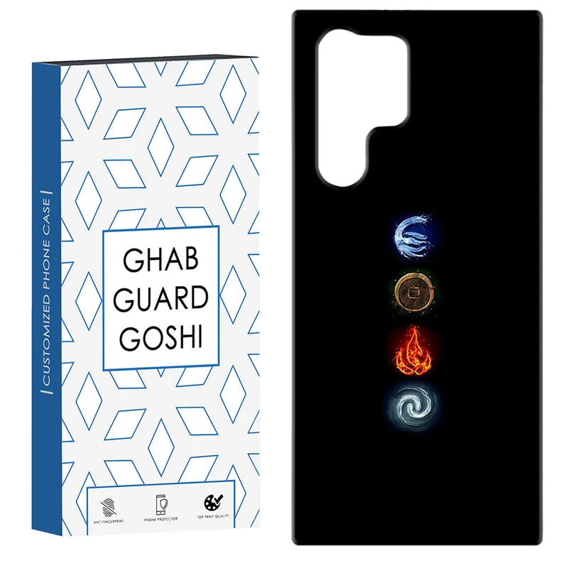 کاور قاب گارد گوشی طرح 4 عنصر کد Dimo-449 مناسب برای گوشی موبایل سامسونگ Galaxy S22 ULTRA