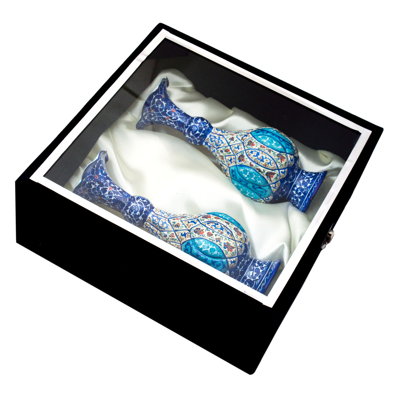 گلدان میناکاری مدل صراحی کد 394-12-102 مجموعه 2 عددی