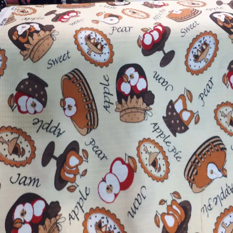 پارچه آشپزخانه مدل پای سیب