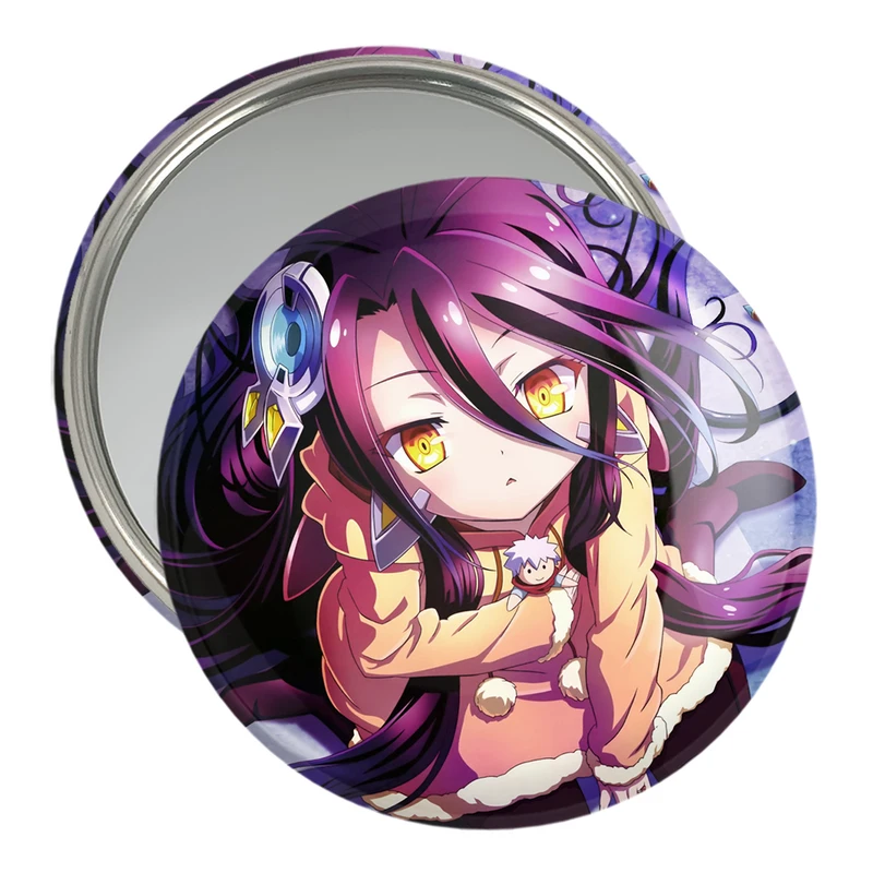 آینه جیبی خندالو مدل دختر انیمه ای  کد 18086