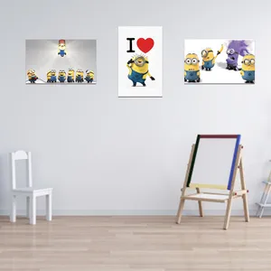 تابلو بوم کودک و نوزاد مدل مینیون کد vnd-25 مجموعه 3 عددی