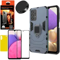 کاور کینگ کونگ مدل BATMAN مناسب برای گوشی موبایل سامسونگ Galaxy A32 4G به همراه محافظ صفحه نمایش و برچسب محافظ پشت و پایه نگهدارنده گوشی 