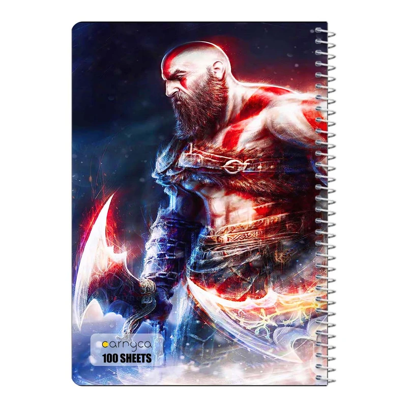 دفتر مشق 100 برگ سیمی کارنیکا طرح گاد اف وار God of War کد 97565