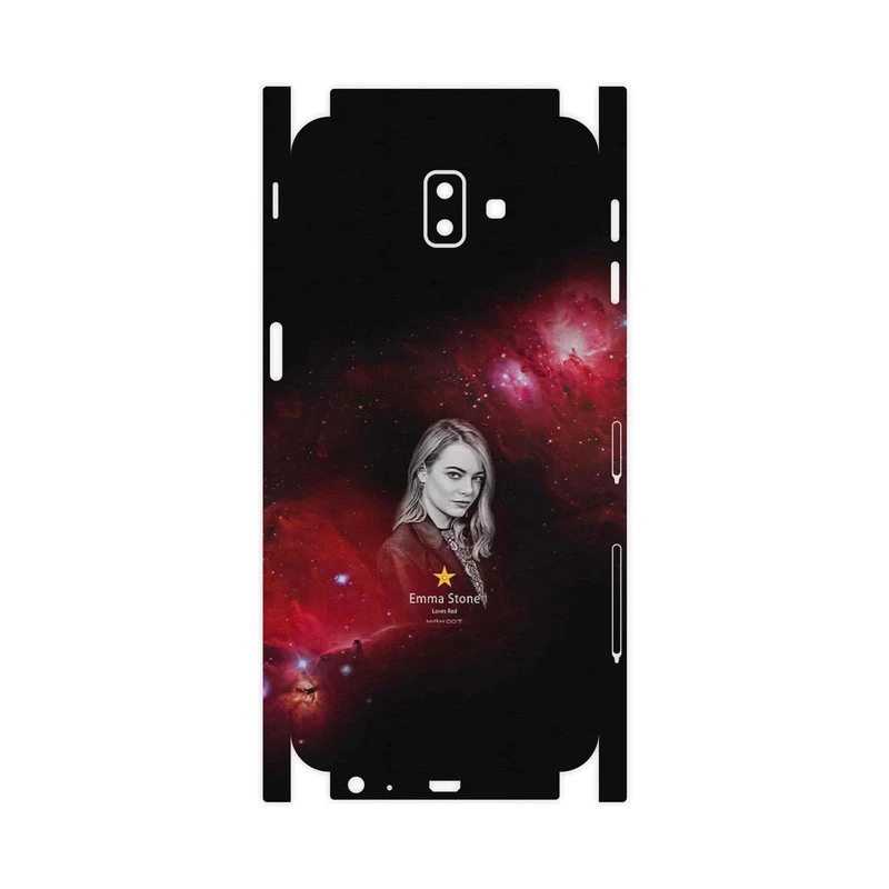 برچسب پوششی ماهوت مدل Emma Stone-FullSkin مناسب برای گوشی موبایل سامسونگ Galaxy J6 Plus