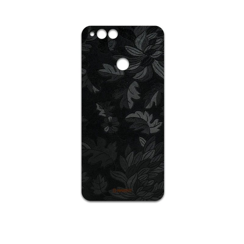 برچسب پوششی ماهوت مدل Black-Wildflower مناسب برای گوشی موبایل آنر 7X