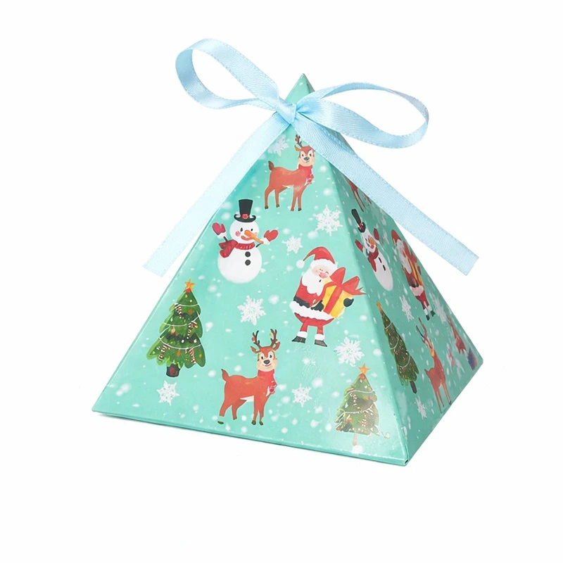 جعبه هدیه مدل فانتزی طرح آدم برفی بامزه مجموعه 4 عددی