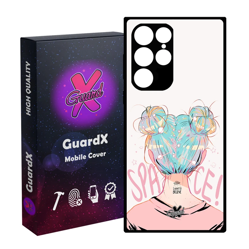 کاور گارد ایکس طرح دختر مدل Glass10198 مناسب برای گوشی موبایل سامسونگ Galaxy S23 Ultra