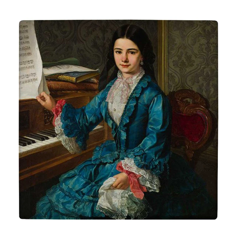   زیر لیوانی  طرح نقاشی پیانو نیست کد    5862918_4377