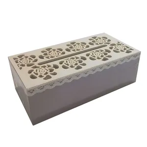  جای دستمال کاغذی مدل حاشیه گیپور کد 3366