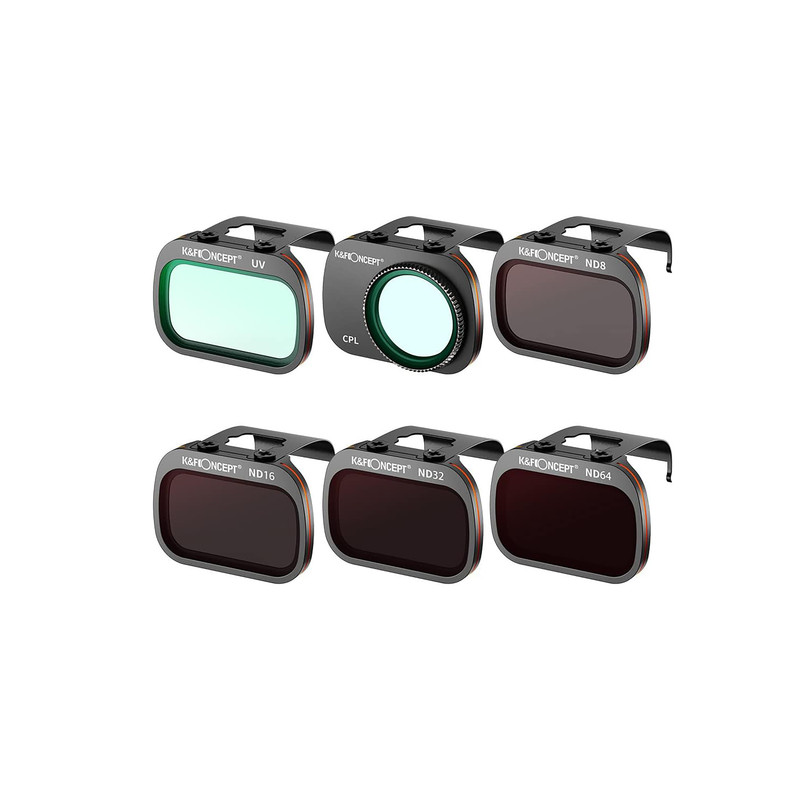 فیلتر لنز کی اند اف مدل FILTER SET 6 (UV+CPL+ND8+ND16+ND32+ND64) FOR DJI MAVIC MINI2 - NANO-SERIES 