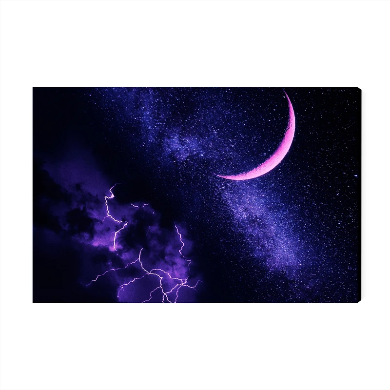 تابلو شاسی عرش مدل فانتزی فضا و ماه کد As1773