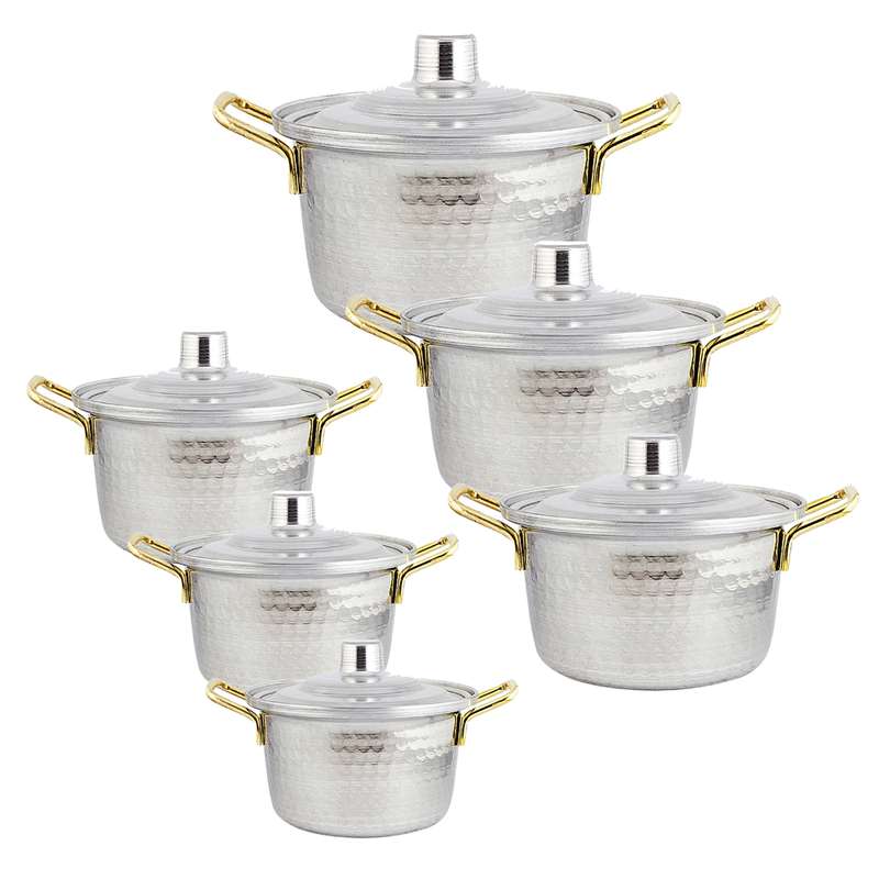 سرویس قابلمه 12 پارچه مدل چکشی