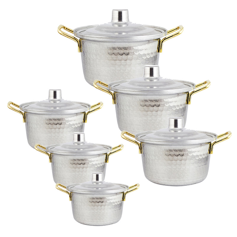 سرویس قابلمه 12 پارچه مدل چکشی