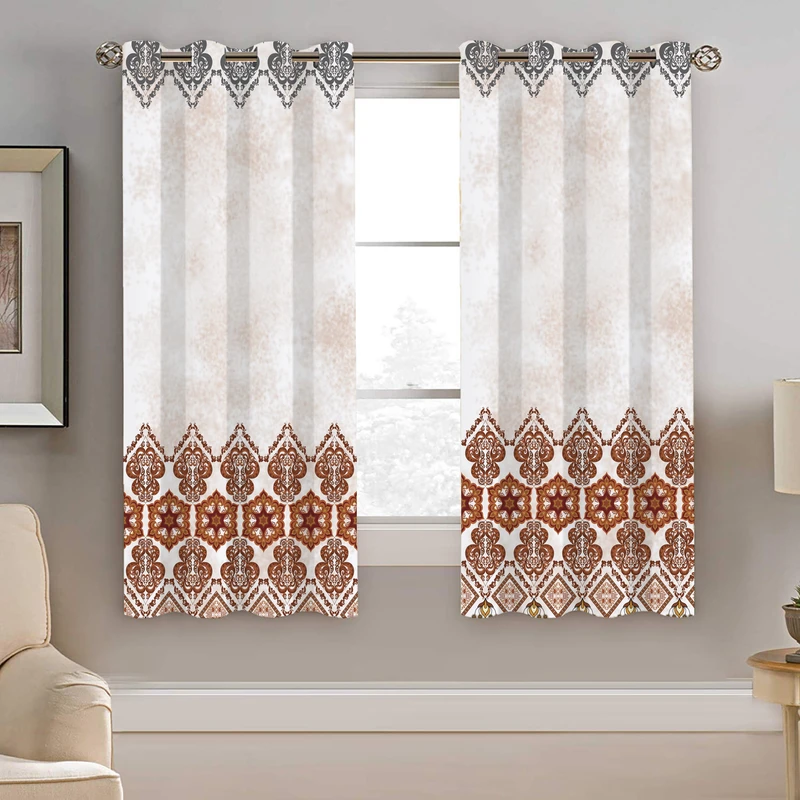 پرده نیروانا طرح سنتی مدل هازان کد 9003 سایز 140×200 سانتی متر