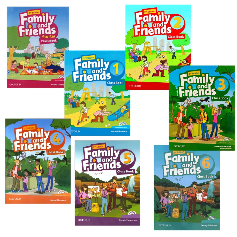کتاب Family and Friends Second Edition اثر Tamzin Thompson انتشارات آکسفورد 7 جلدی