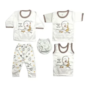 ست 5 تکه لباس نوزادی مدل خرس mop111