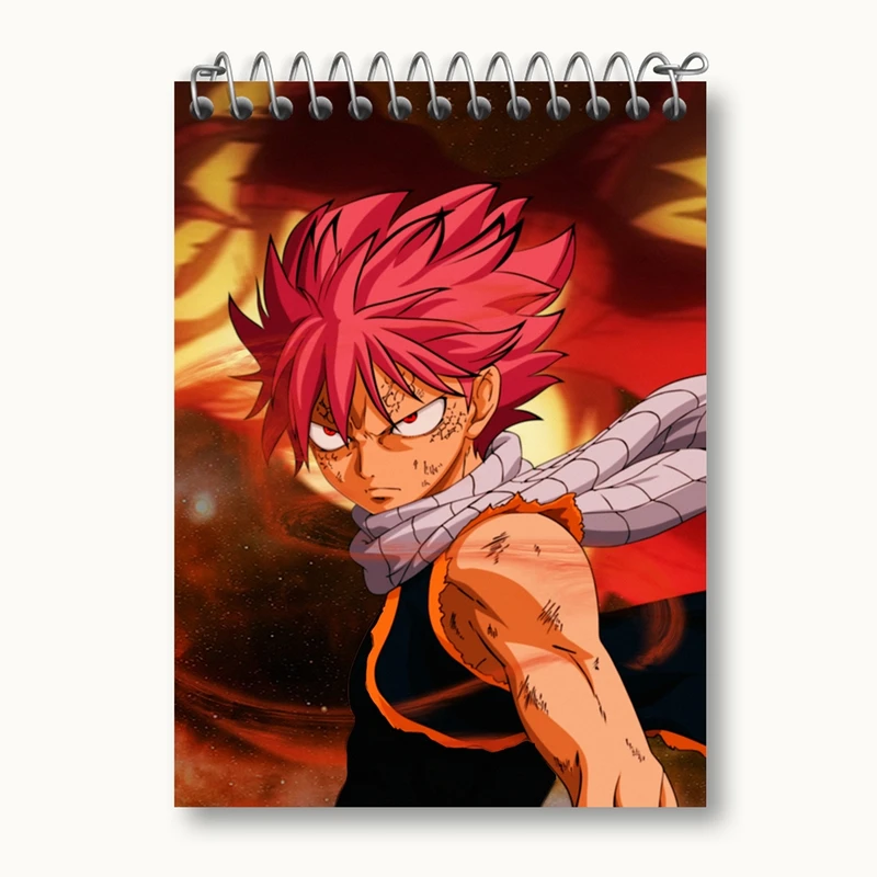 دفتر یادداشت 50 برگ خندالو مدل ناتسو انیمه فری تیل Fairy Tail کد 16510