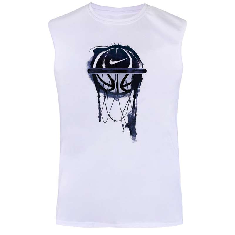 تاپ مردانه مدل بسکتبال  کد BA522  رنگ سفید