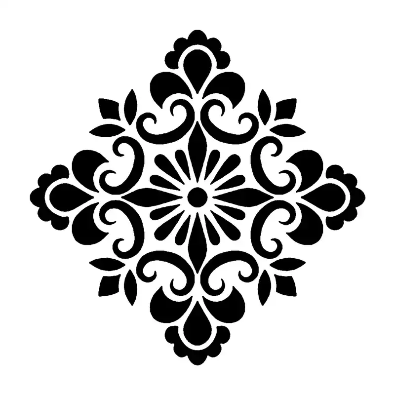 شابلون باتیس آرت طرح تذهیب کد 50-511