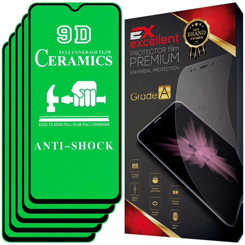محافظ صفحه نمایش سرامیکی ایکس اکسلنت مدل CRM مناسب برای گوشی موبایل سامسونگ Galaxy M21 2021 بسته پنج عددی