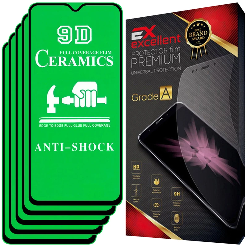 محافظ صفحه نمایش سرامیکی ایکس اکسلنت مدل گلس CRM مناسب برای گوشی موبایل شیائومی Mi CC9e بسته پنج عددی