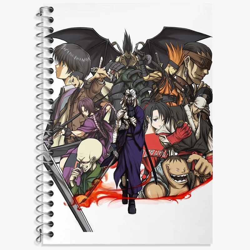 دفتر زبان 50 برگ خندالو مدل سه خط طرح انیمه رورونی کنشین کد 34907