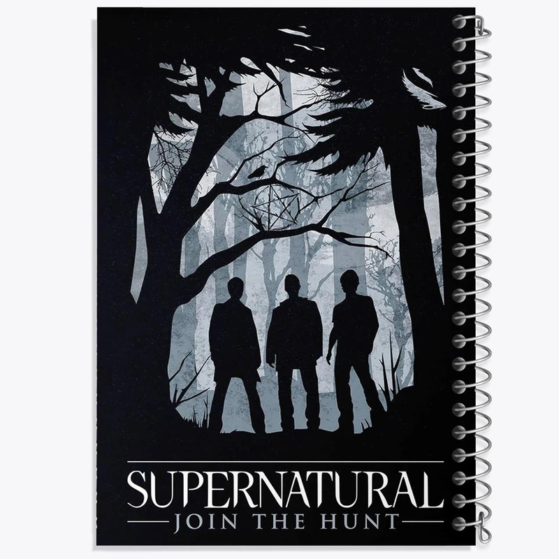 دفتر شطرنجی 50 برگ خندالو طرح سریال سوپرنچرال Supernatural کد 24537