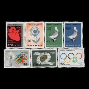 تمبر یادگاری مدل خارجی مجموعه 7 عددی 