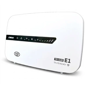 مودم 4g ایرانسل مدل tf-i120 e1 با فناوری lte cat 12، سرعت دانلود 600 مگابیت بر ثانیه، آپلود 100 مگابیت بر ثانیه، وای فای دوبانده 2.4 و 5.8 گیگاهرتز، پشتیبانی همزمان 50 کاربر، چهار پورت اترنت، مناسب استفاده خانگی و اداری