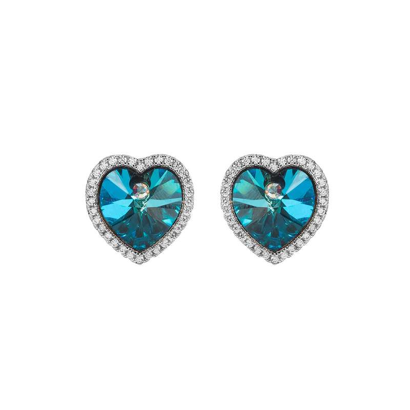 گوشواره نقره زنانه کوبیک مدل QE-9908 گوشواره نقره زنانه کوبیک مدل QE-9908