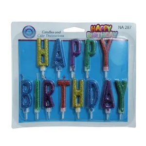 شمع مدل Happy Birthday مجموعه 13 عددی