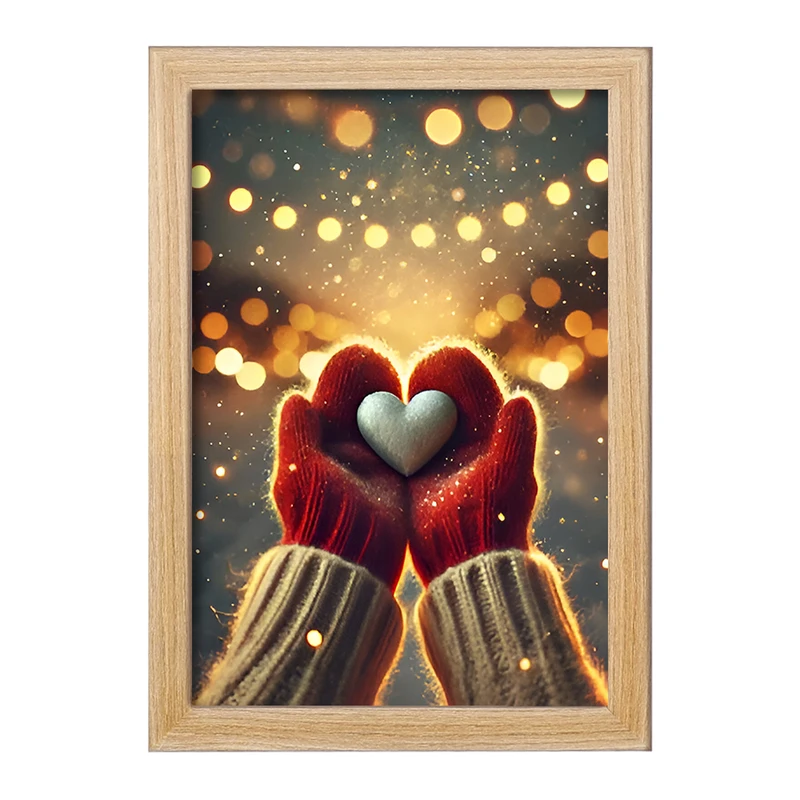 تابلو خندالو مدل برف قلبی کد F8153