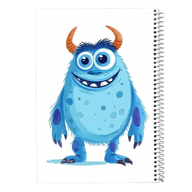 دفتر ژورنال نویسی 50 برگ مدوپد مدل نقطه ای طرح هیولای فانتزی کد DF16751