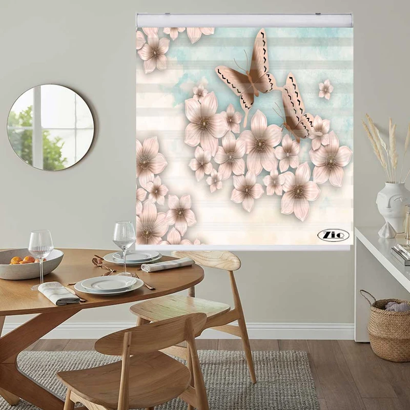 پرده زبرا زیو کد 3D1230 سایز 150x200 سانتی متر