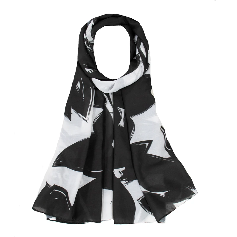 شال زنانه مدل نخی طرح برگ کد 2139