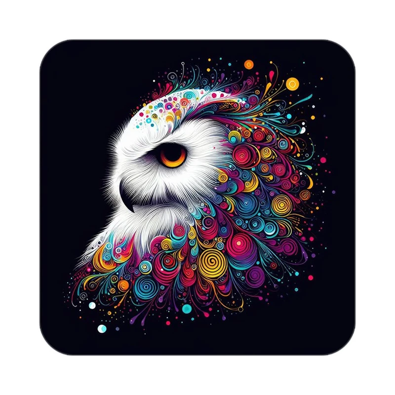 زیر لیوانی کاکتی طرح حیوانات رنگی مدل mp26772