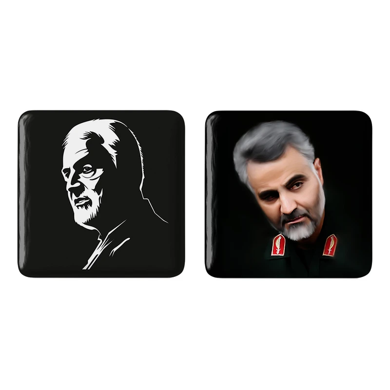 مگنت خندالو مدل سردار قاسم سلیمانی کد 26152619 مجموعه 2 عددی
