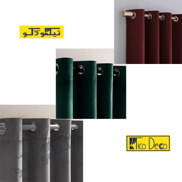 پرده تیکو دکو مدل مخمل مات هانزو شش چین سایز 225x280 سانتیمتر پرده تیکو دکو مدل مخمل مات هانزو شش چین سایز 225x280 سانتیمتر