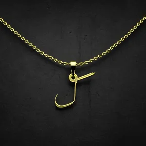 گردنبند طلا 18 عیار زنانه مدوپد مدل حرف گ کد I2-1-1550