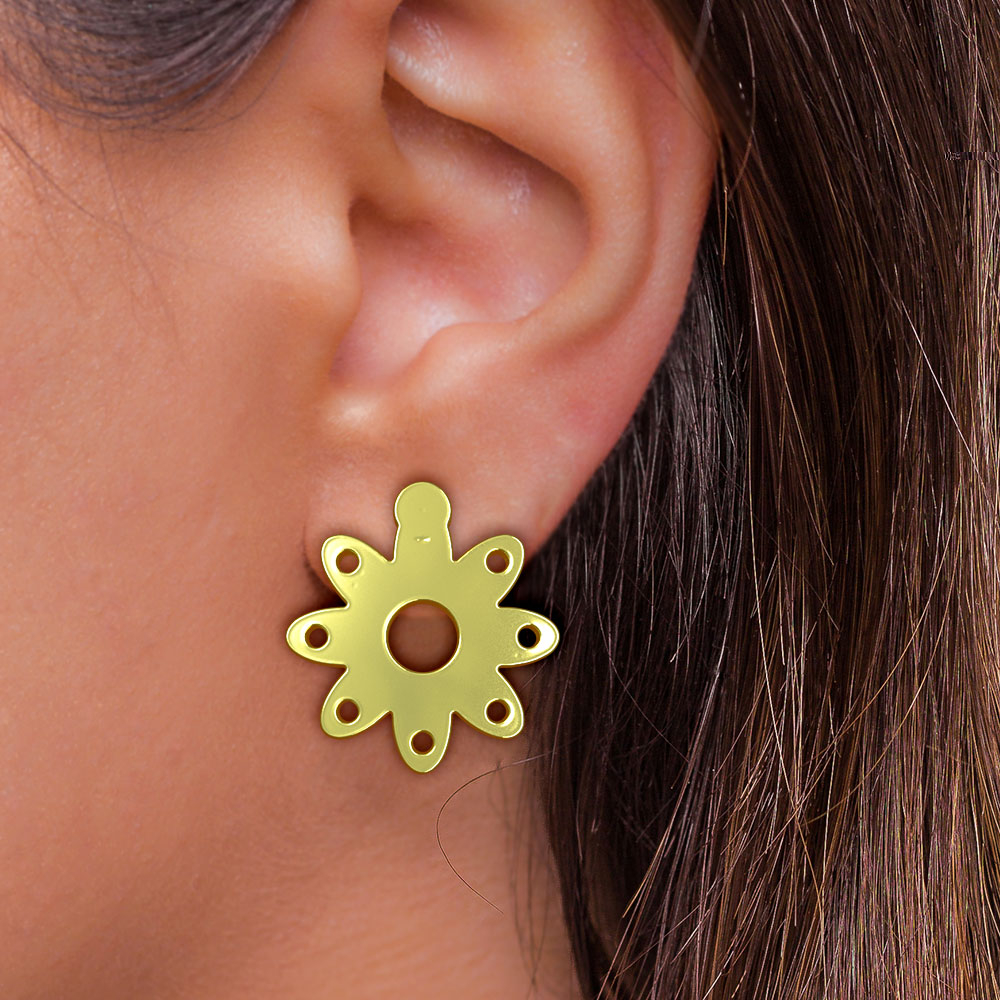 گوشواره طلا 18 عیار زنانه مدوپد مدل اشک کد GA1-11860