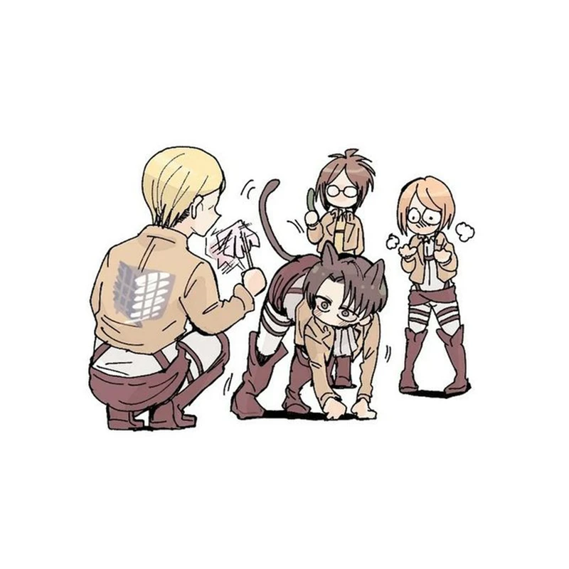 استیکر لپ تاپ و موبایل مدل انیمه طرح اتک ان تایتان لیوای آکرمن attack on titan Levi Ackermann کد 552