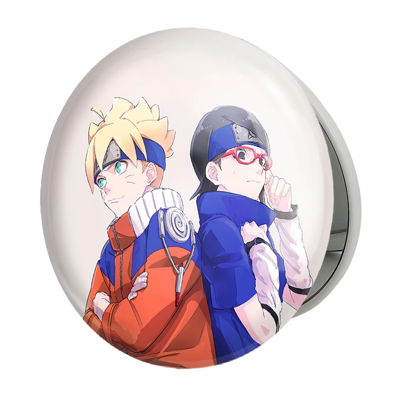 آینه جیبی خندالو طرح بوروتو و سارادا انیمه بوروتو Boruto مدل تاشو کد 13148 