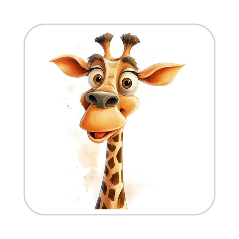 زیر لیوانی کاکتی طرح حیوانات کارتونی مدل mp28468